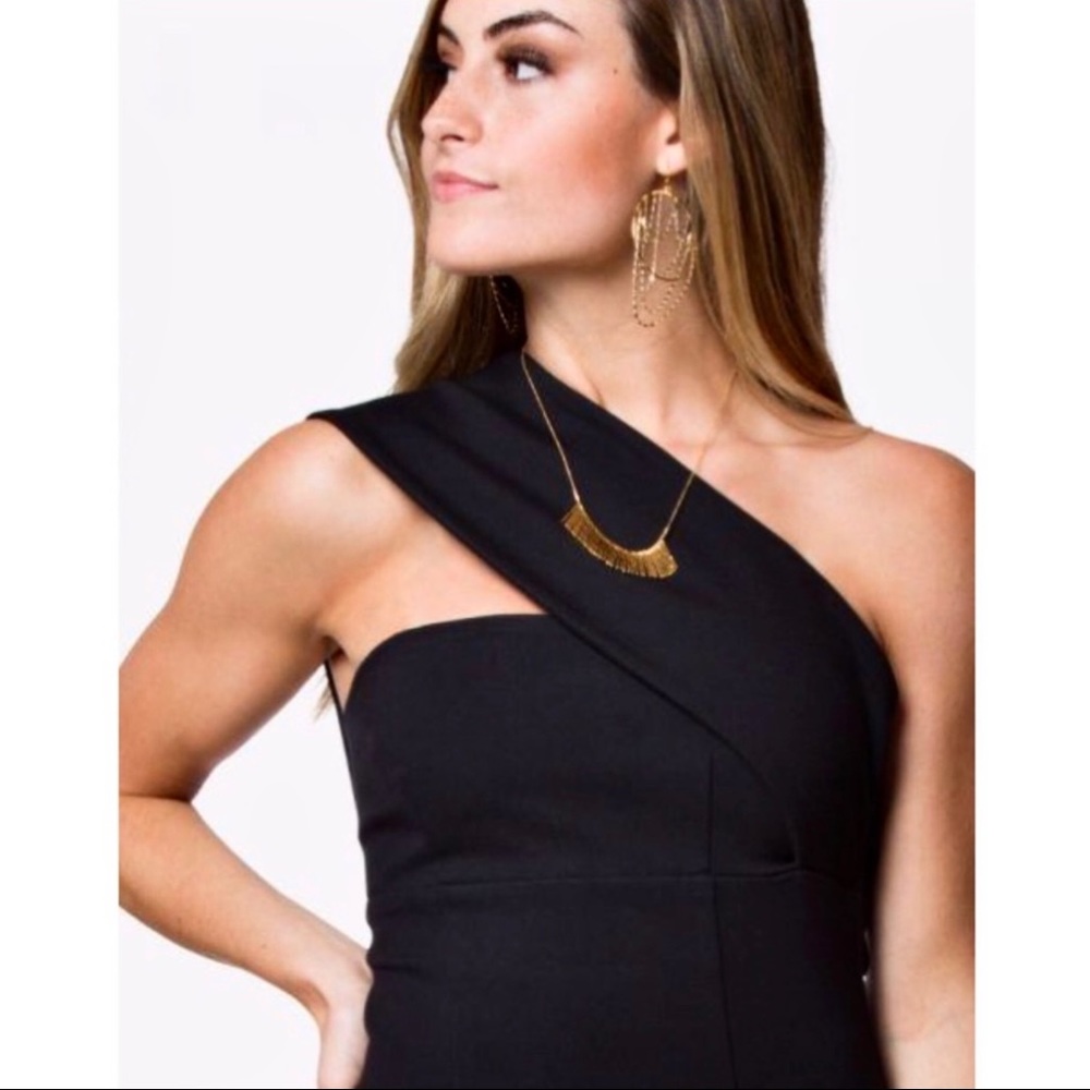 NEW FINDERS KEEPERS BLACK ONE-SHOULDER MINI DRESS - Picture 3 of 8